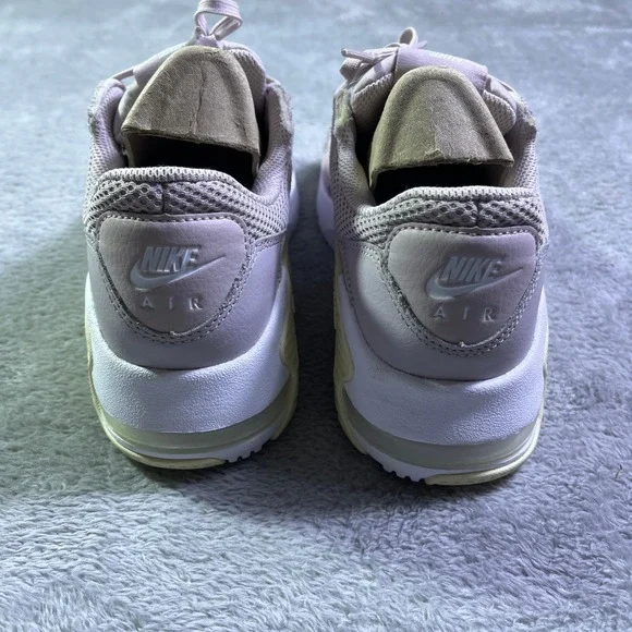 Nike Air Max 90 Women Lilac Pink White Leather Mesh Casual Sneakers 8.5 Shoes